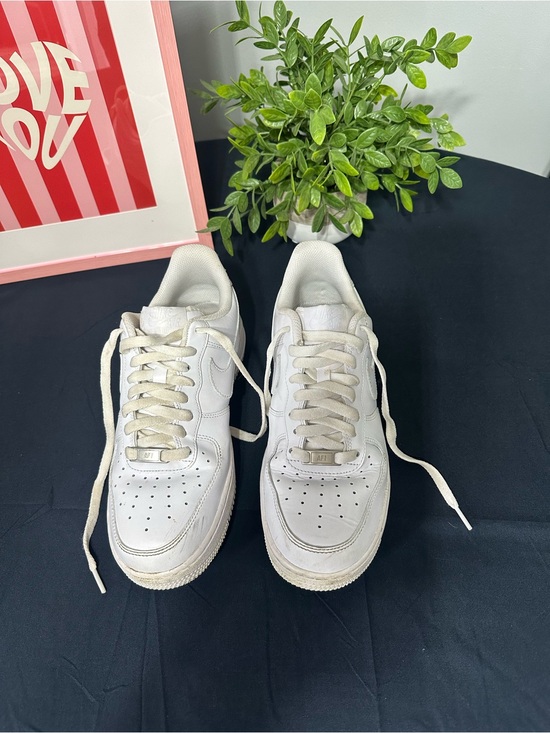 Nike Air Force Other - Nike Men's White Leather Low-Top Sneakers